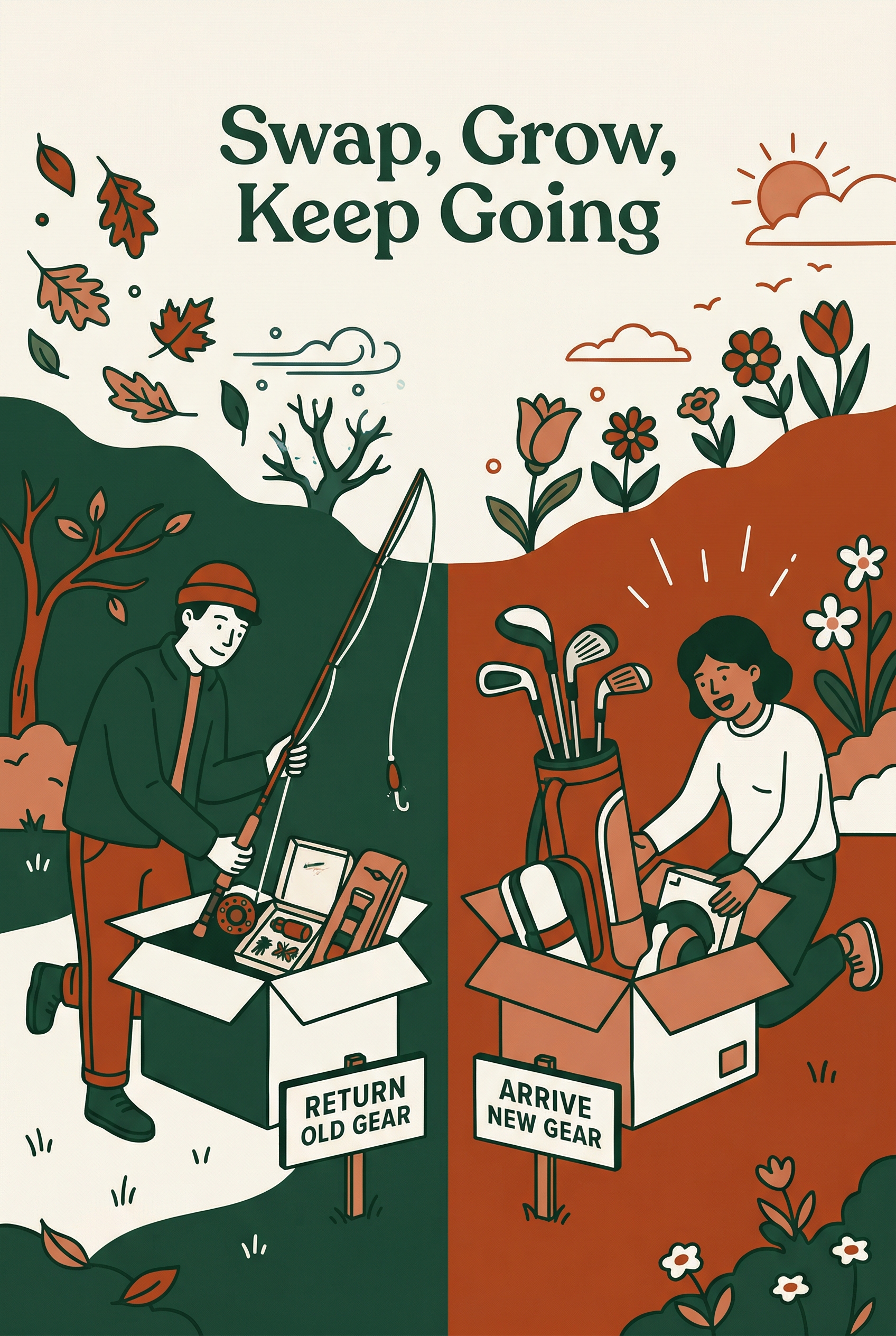 Swap, grow, keep going — seasonal gear rotation